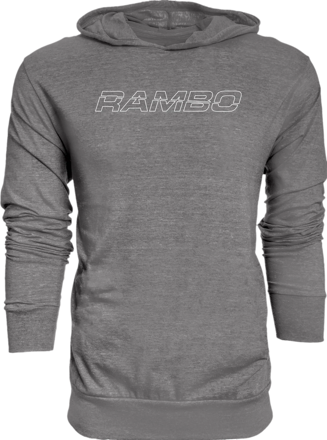 Adult Unisex Triblend Grey Lightweight Hoodie - Image 4