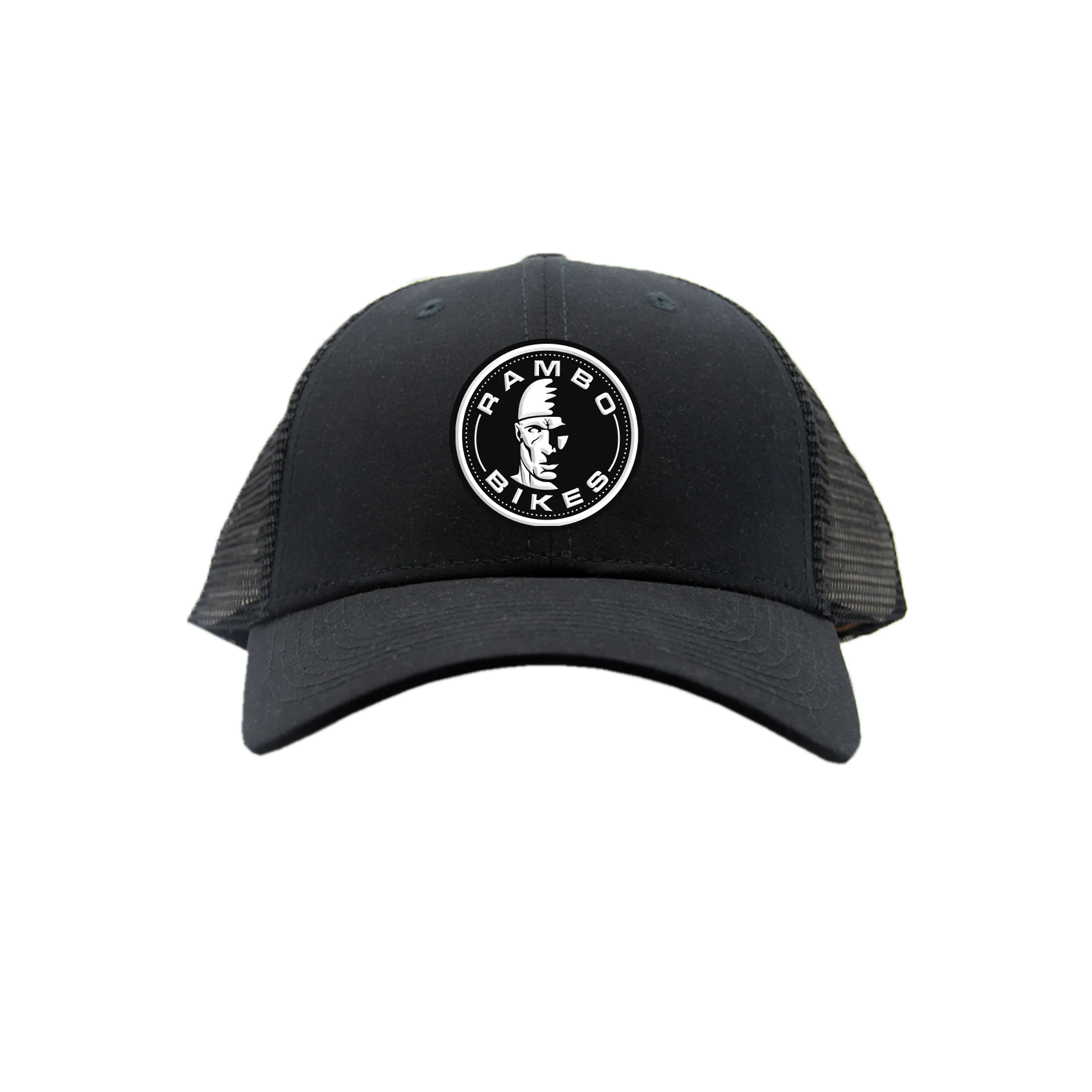 Rambo Hat Black Leather Patch - Image 5
