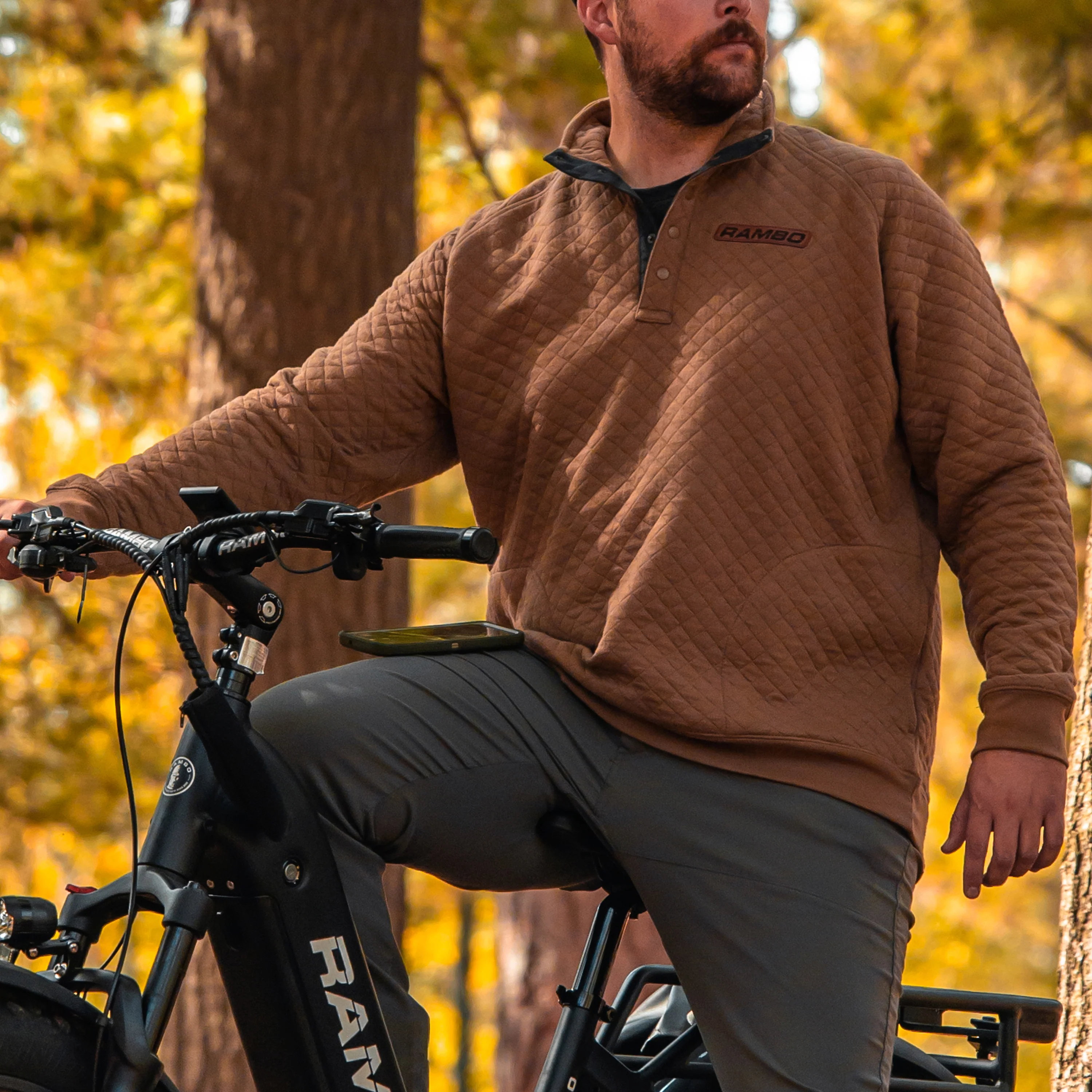 Rambo Quilted Fleece Snap Pullover - Image 3